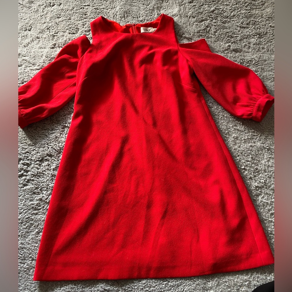 Size 14, lightweight red dress, only used once